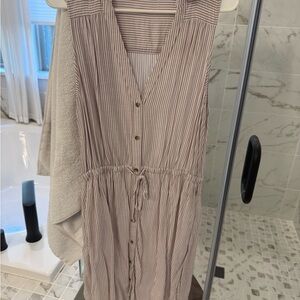 Abercrombie & Fitch Beige Striped Shirt